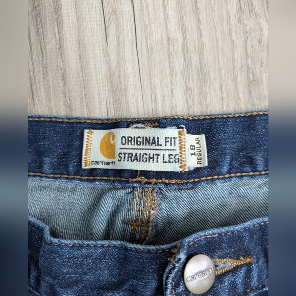 Carhartt Women's Original Fit Straight Leg Blaine Jeans 18 Regular - Picture 5 of 11